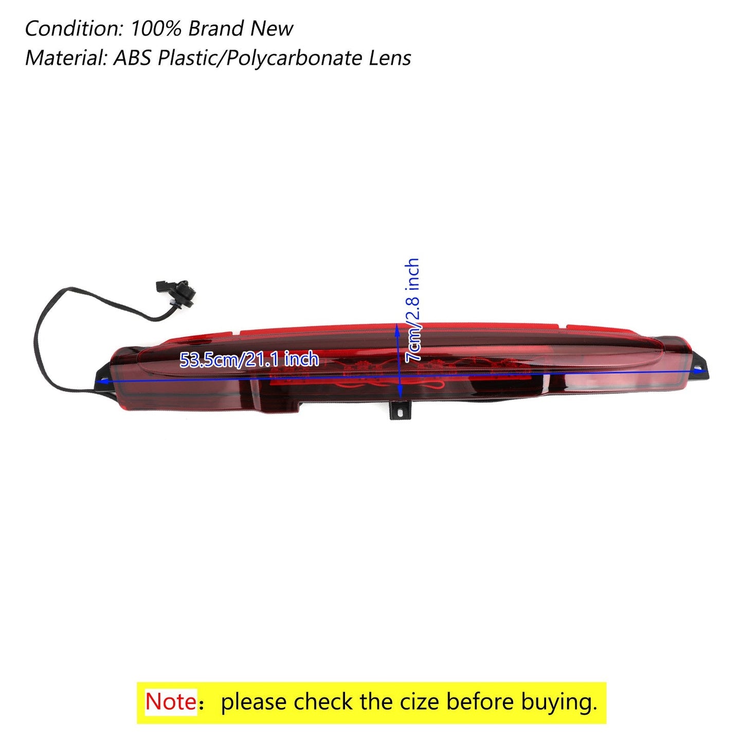 3rd Brake Light High Mount Stop Light Assembly For Trailblazer Envoy Bravada