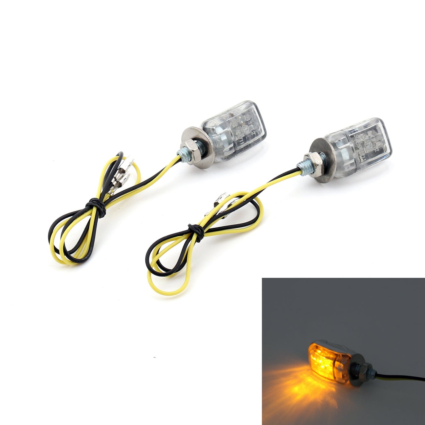 LED Micro Mini Tiny Small Indicators Turn Signals Motorcycle MotorBike Generic