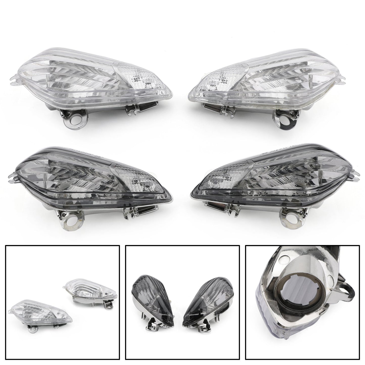 Front Turn Signals Lens For Honda CBR1000RR 2008-2009 Smoke