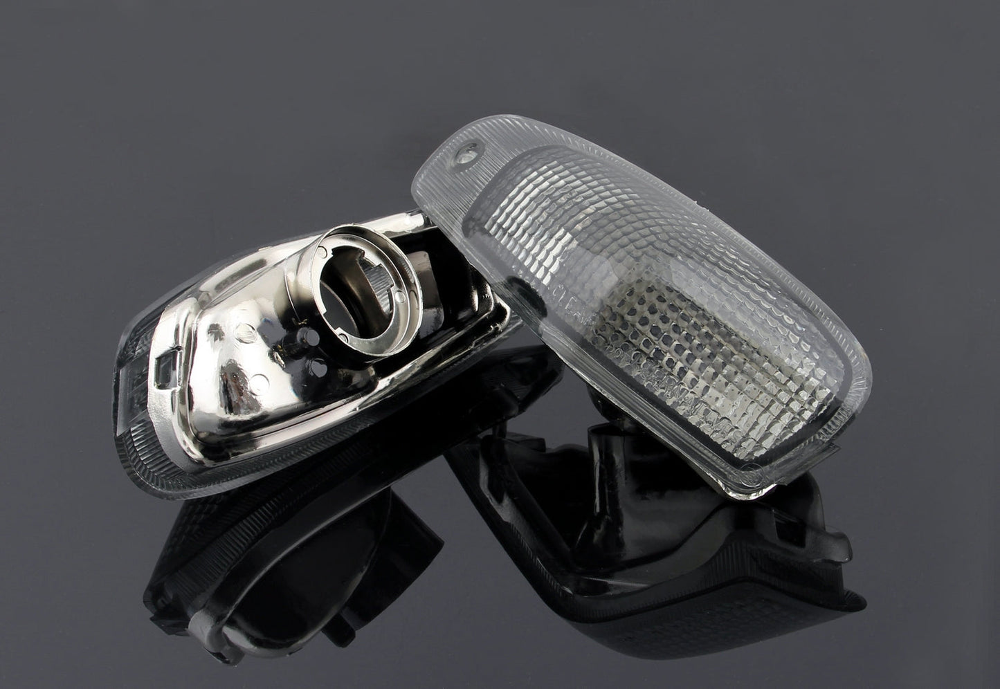 Front Turn Signals Lens For Kawasaki ZZR600 ZX600E 1994-2004 Clear