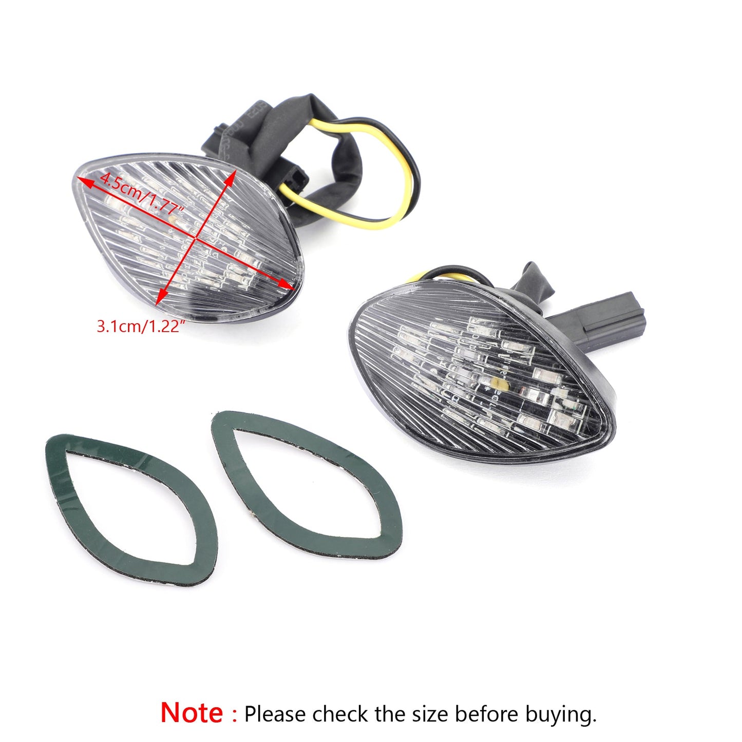 Clear Turn Signals For Honda CBR 1000 RR Flush Mount 2004-2005