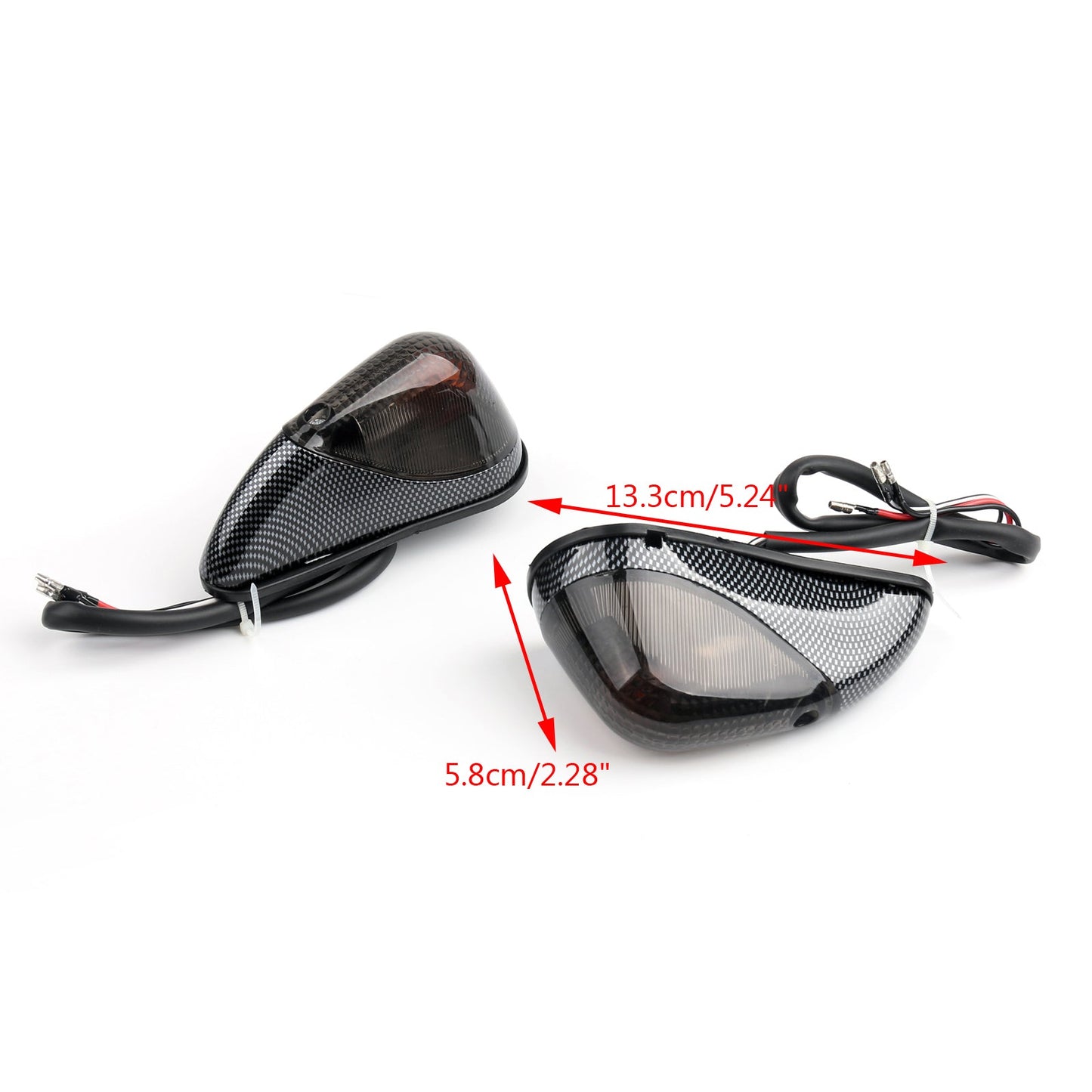 Clear Front Turn Signals For Kawasaki Ninja EX 250 1988-2007