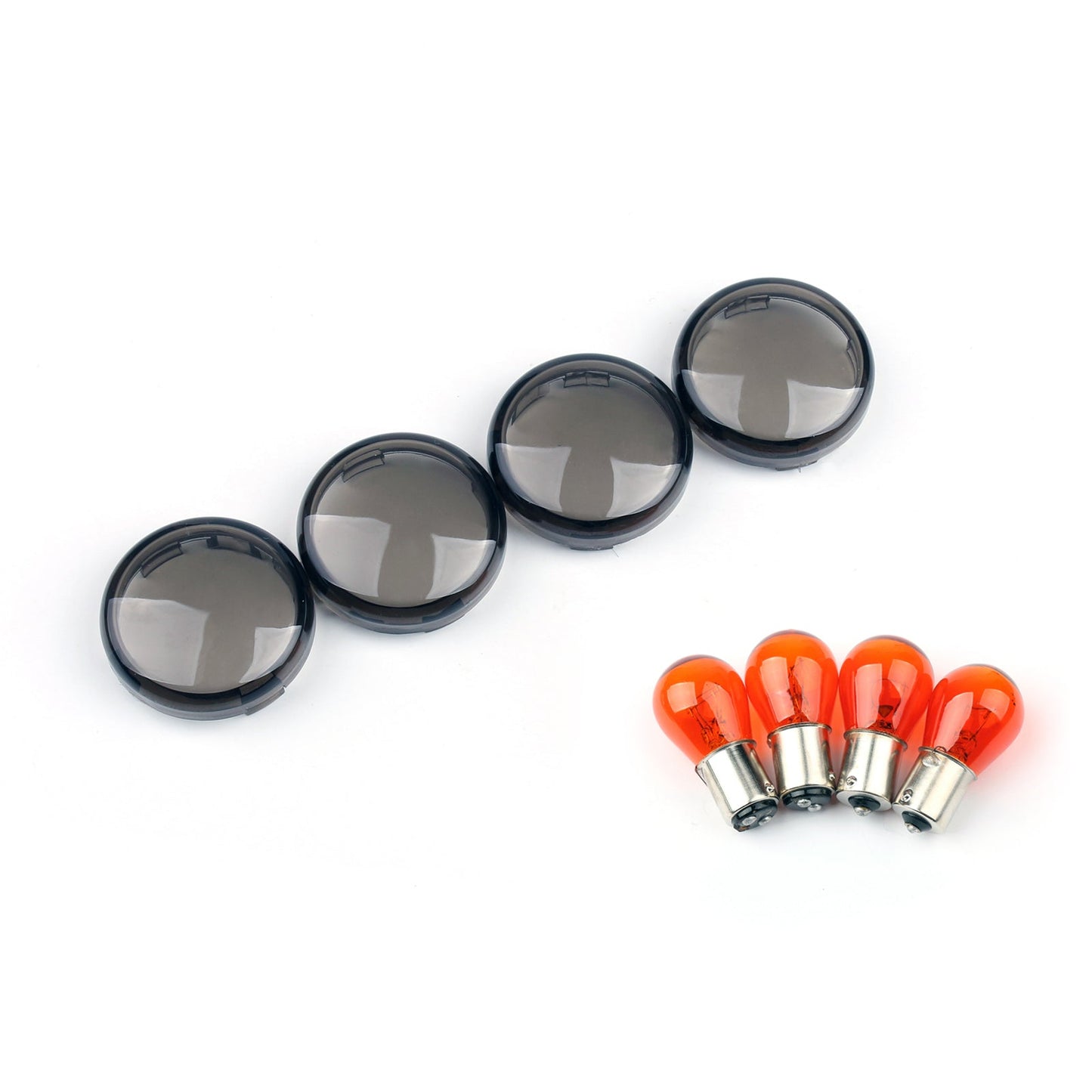 4x Clear Turn Signal Lens For Bulbs For Harley Softail Dyna Sportsters 2002 &Up