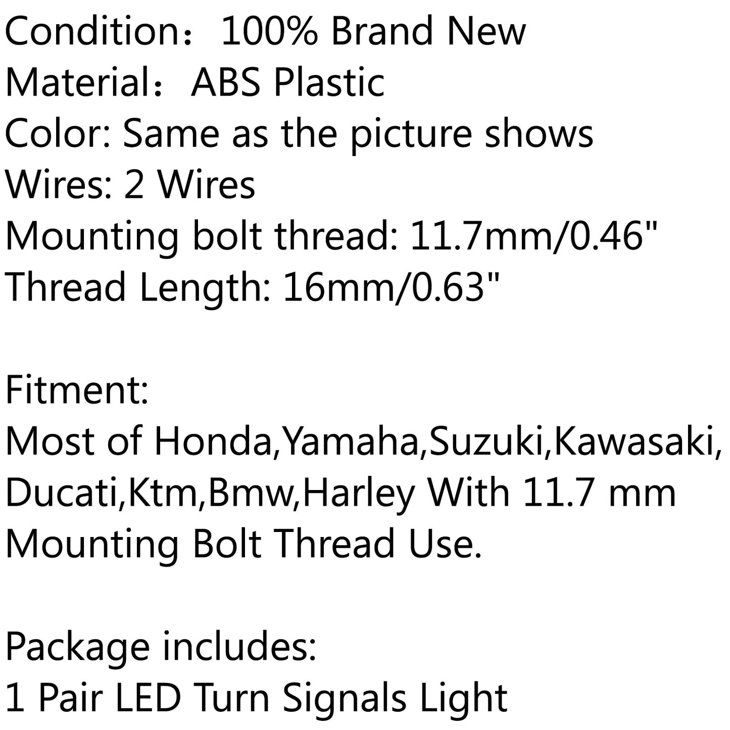 Turn Signal Bullet Lights Motor For Kawasaki Vulcan 800 Yamaha Road Star ChA