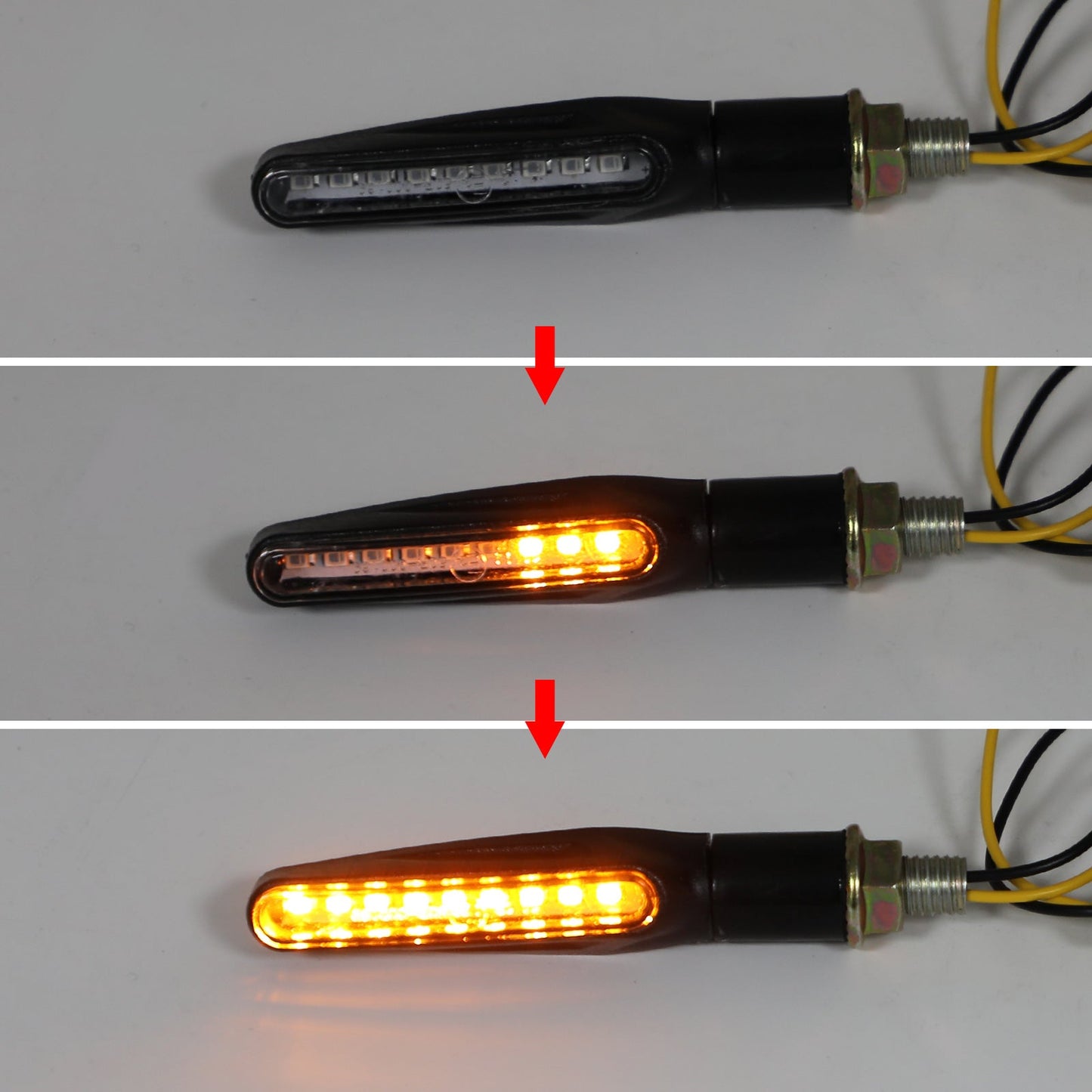 M10 Motorcycle Turn Signals Indicator Light Blinker Scooter Chopper Cafe Racer