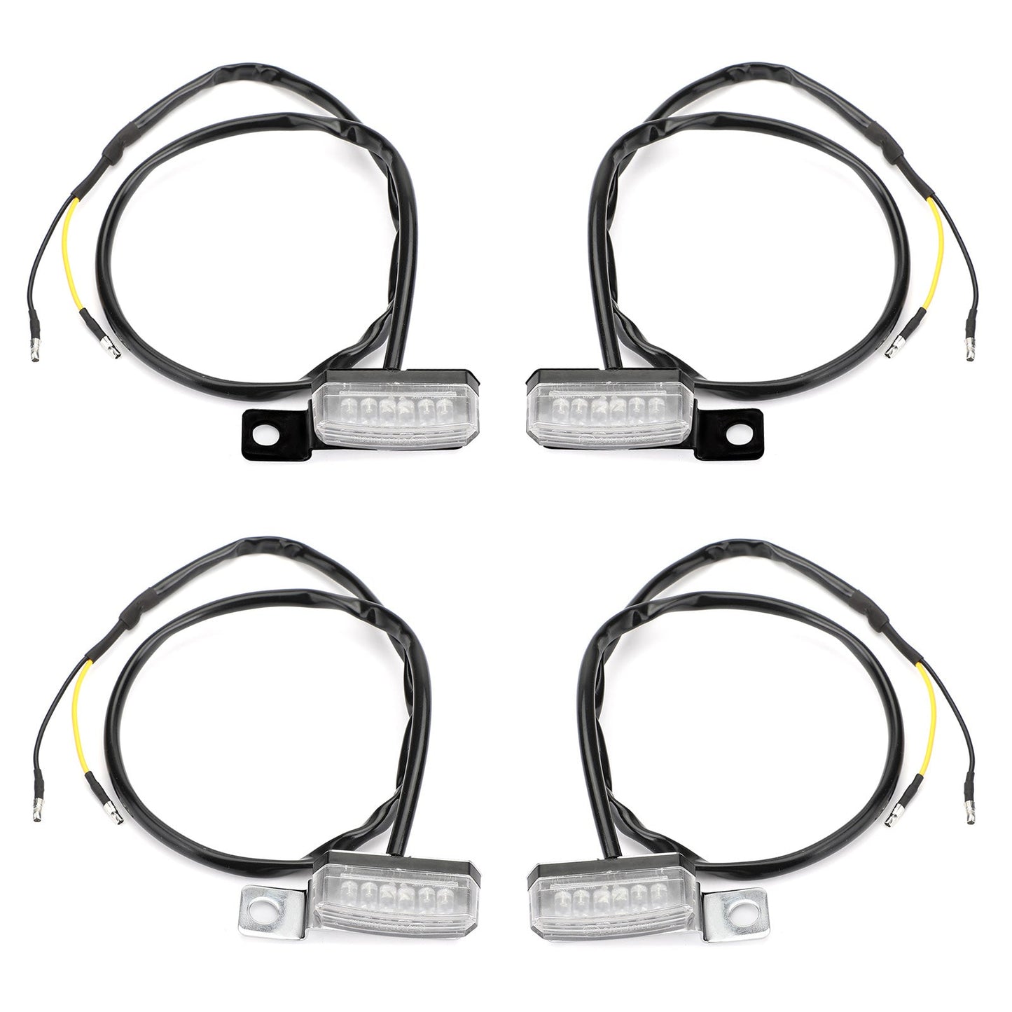 1 Pair Universal Motorcycle LED Front Turn Signal Lamp Indicator Light