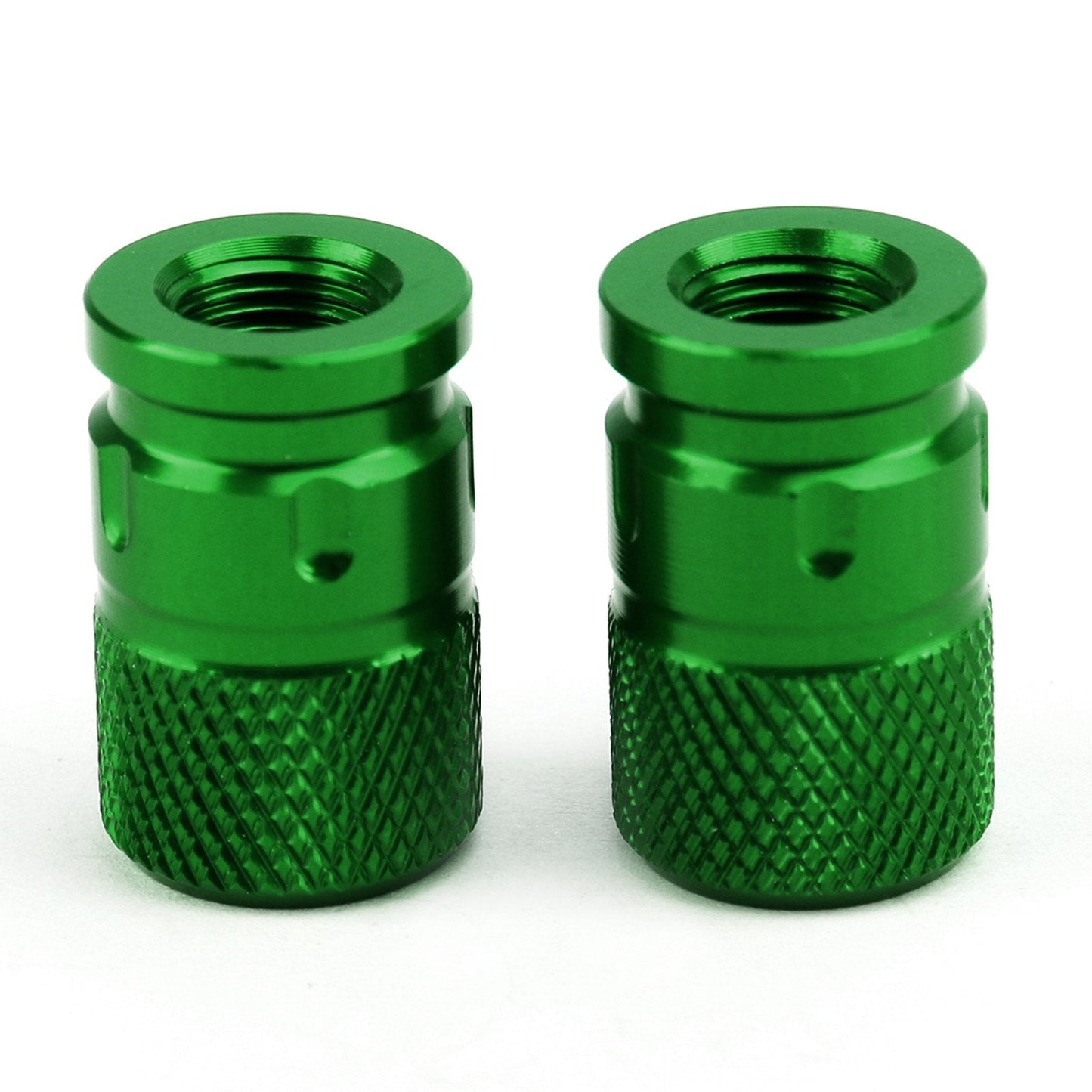 2pcs CNC Black Anti-Thief Tire Valve Stem Caps For Car Truck Bike Motorcycle
