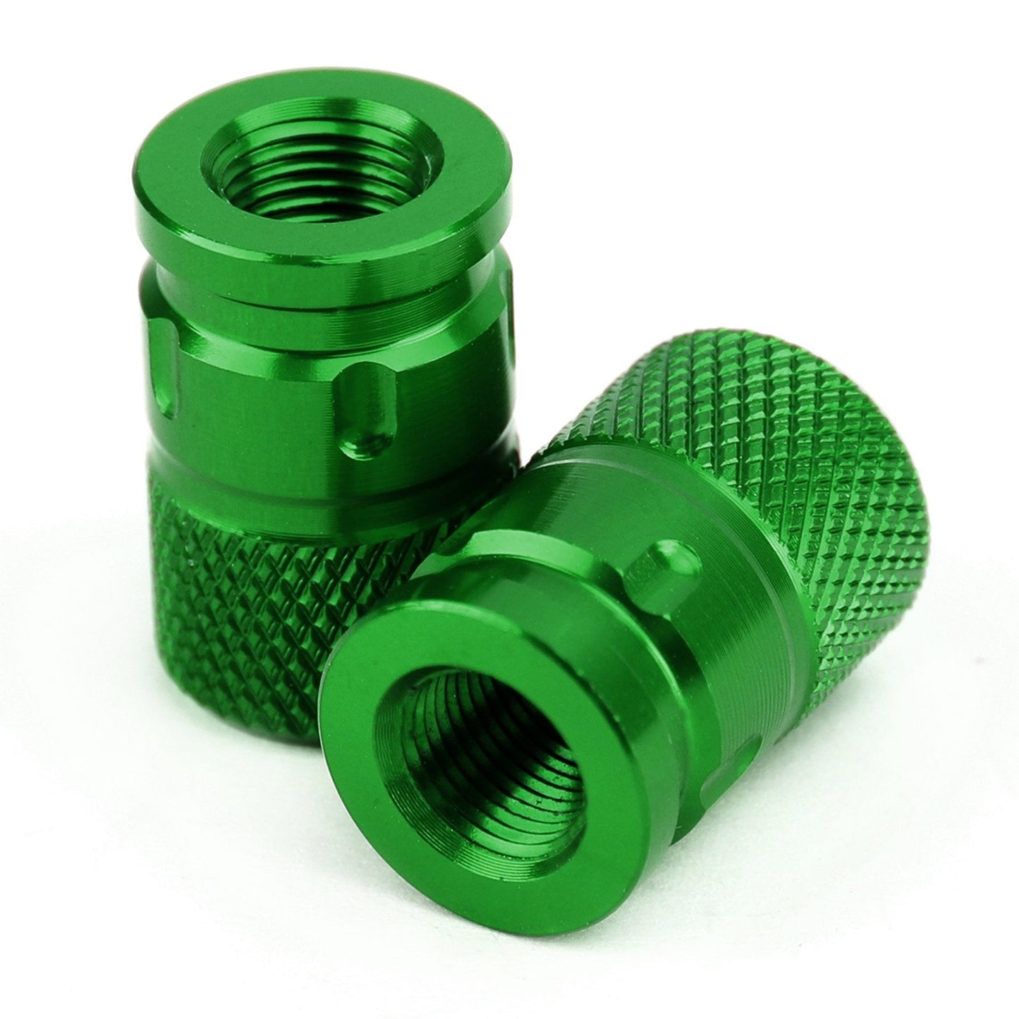 2pcs CNC Black Anti-Thief Tire Valve Stem Caps For Car Truck Bike Motorcycle