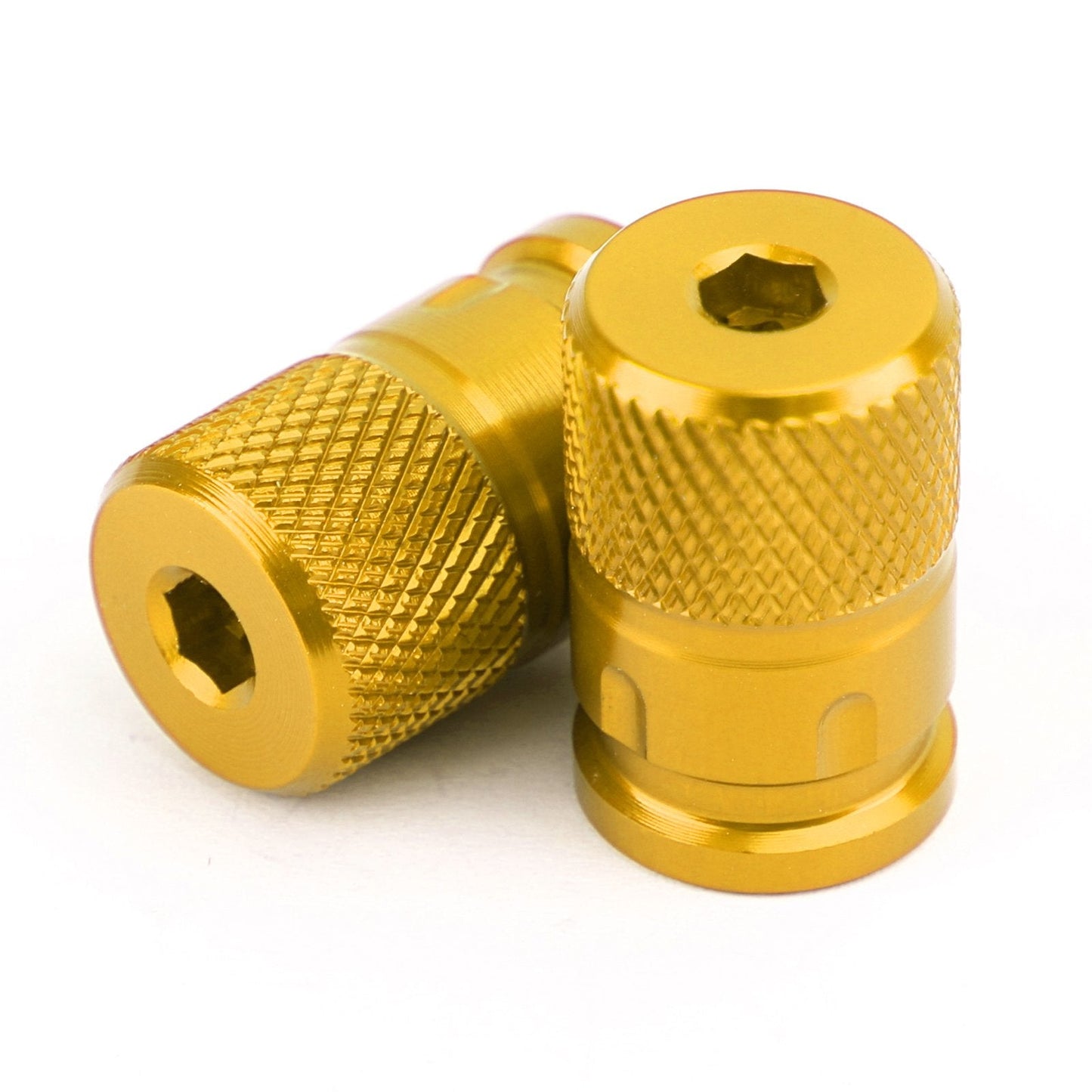 2pcs CNC Black Anti-Thief Tire Valve Stem Caps For Car Truck Bike Motorcycle