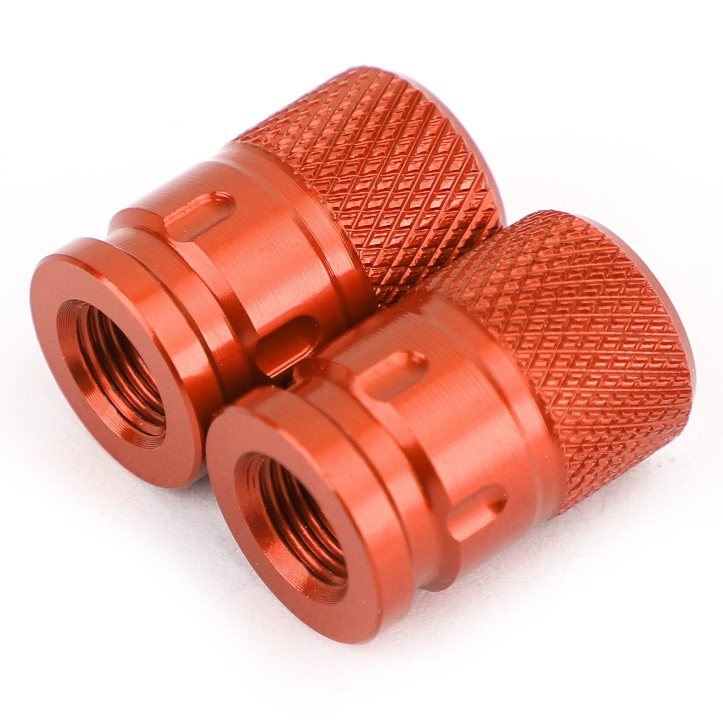 2pcs CNC Black Anti-Thief Tire Valve Stem Caps For Car Truck Bike Motorcycle