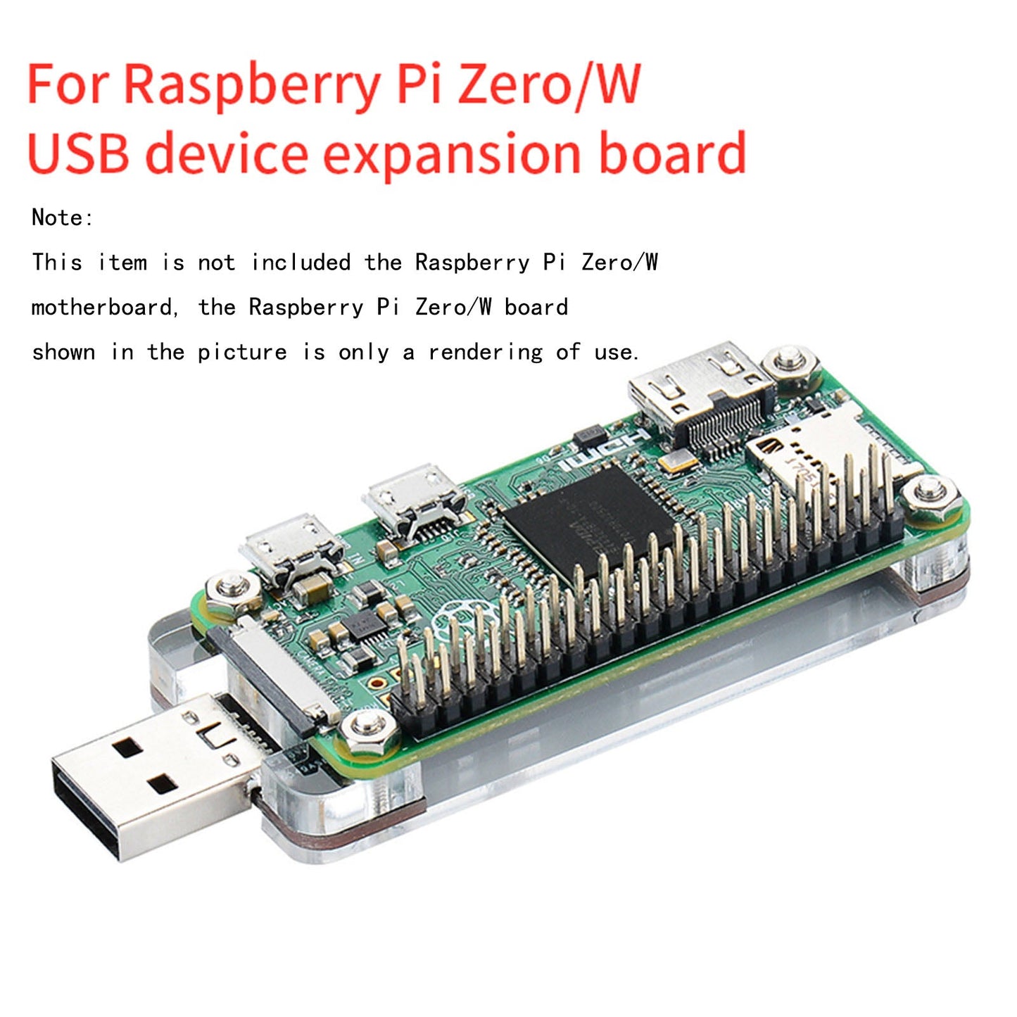 Expansion Board USB Dongle Module Connector for Raspberry Pi Zero / W / WHE