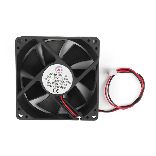 1Pc/4Pcs DC Brushless Cooling PC Computer Fan 24V 8025s 80x80x25mm 0.2A 2 Pin Wire
