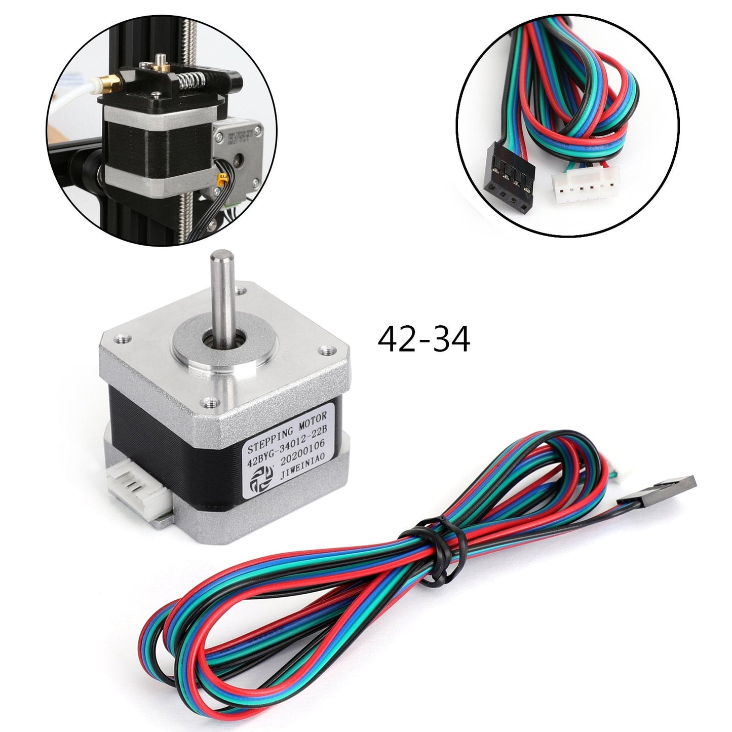 3D Printer 42-34 0.8A X/Y/Z-axis Stepper Motor For 3D Creality Ender 3 Pro CR-10