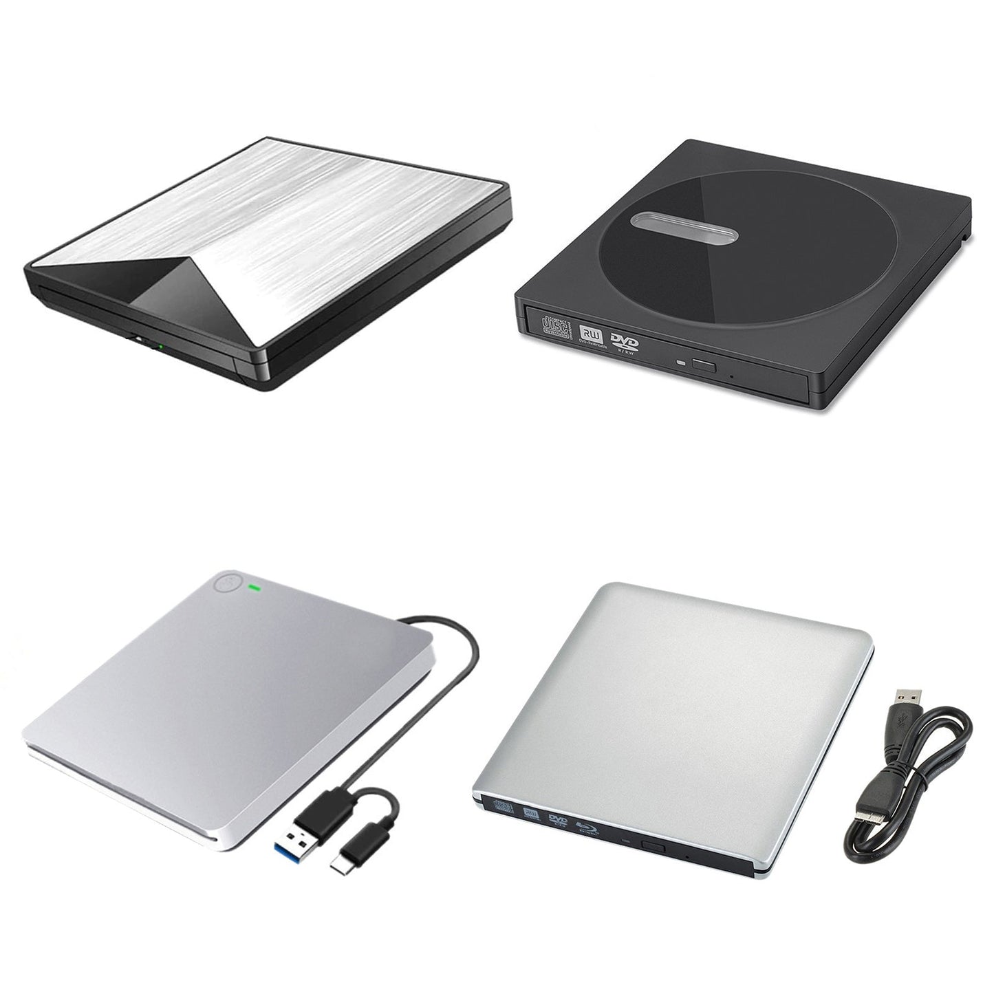 Genuine Bluray Burner External USB 3.0 Player DVD CD BD Recorder Drive Silver