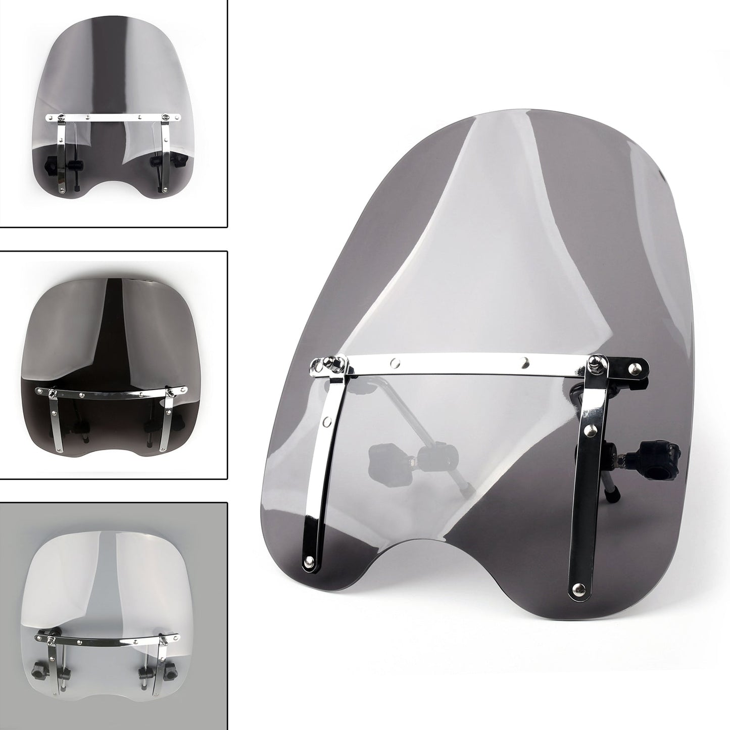 Large 19x17 Windshield Windscreen For Sportster Dyna Glide Softail Touring Generic