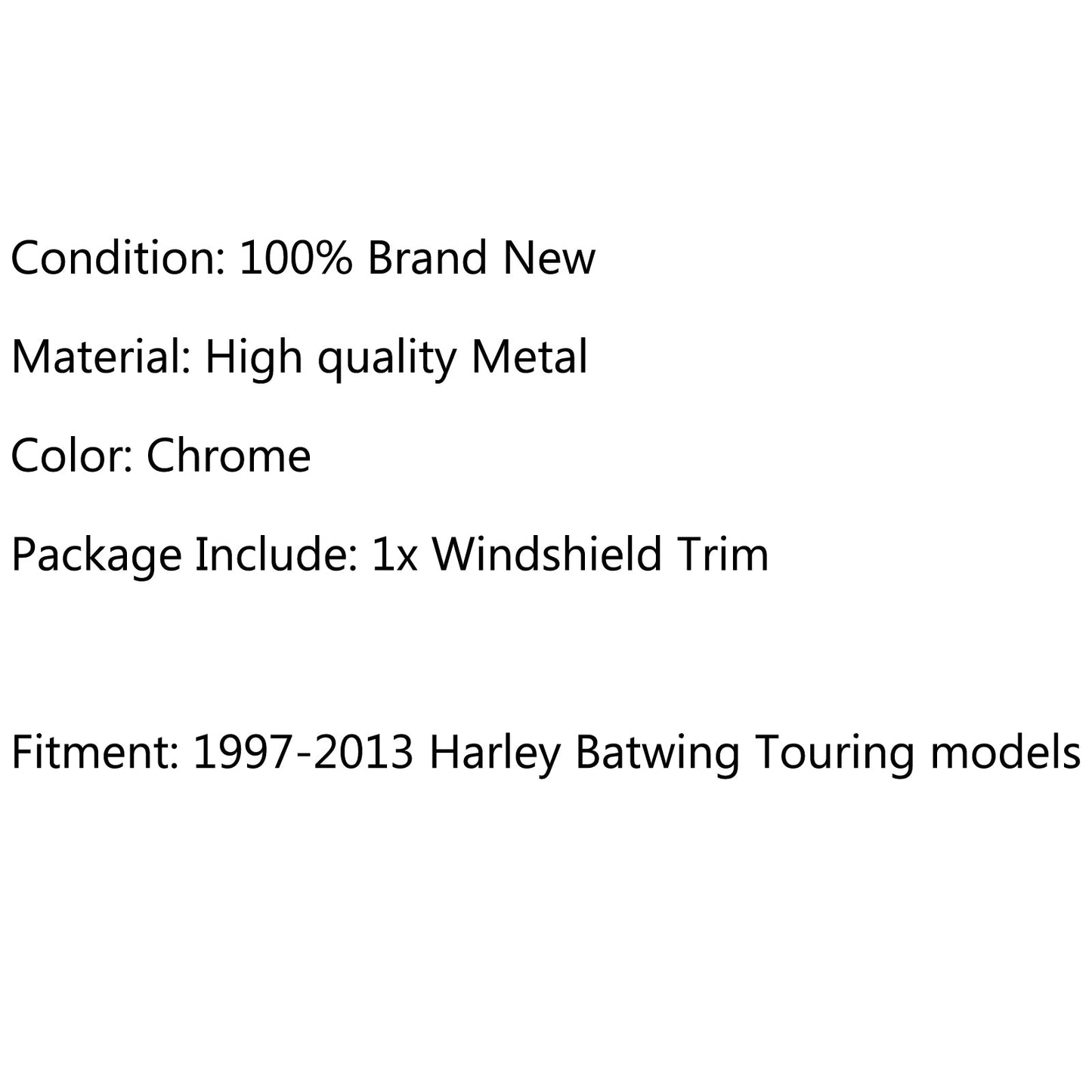 CNC Billet Windshield Trim For Harley Electra Glide FLHX 1997-2013