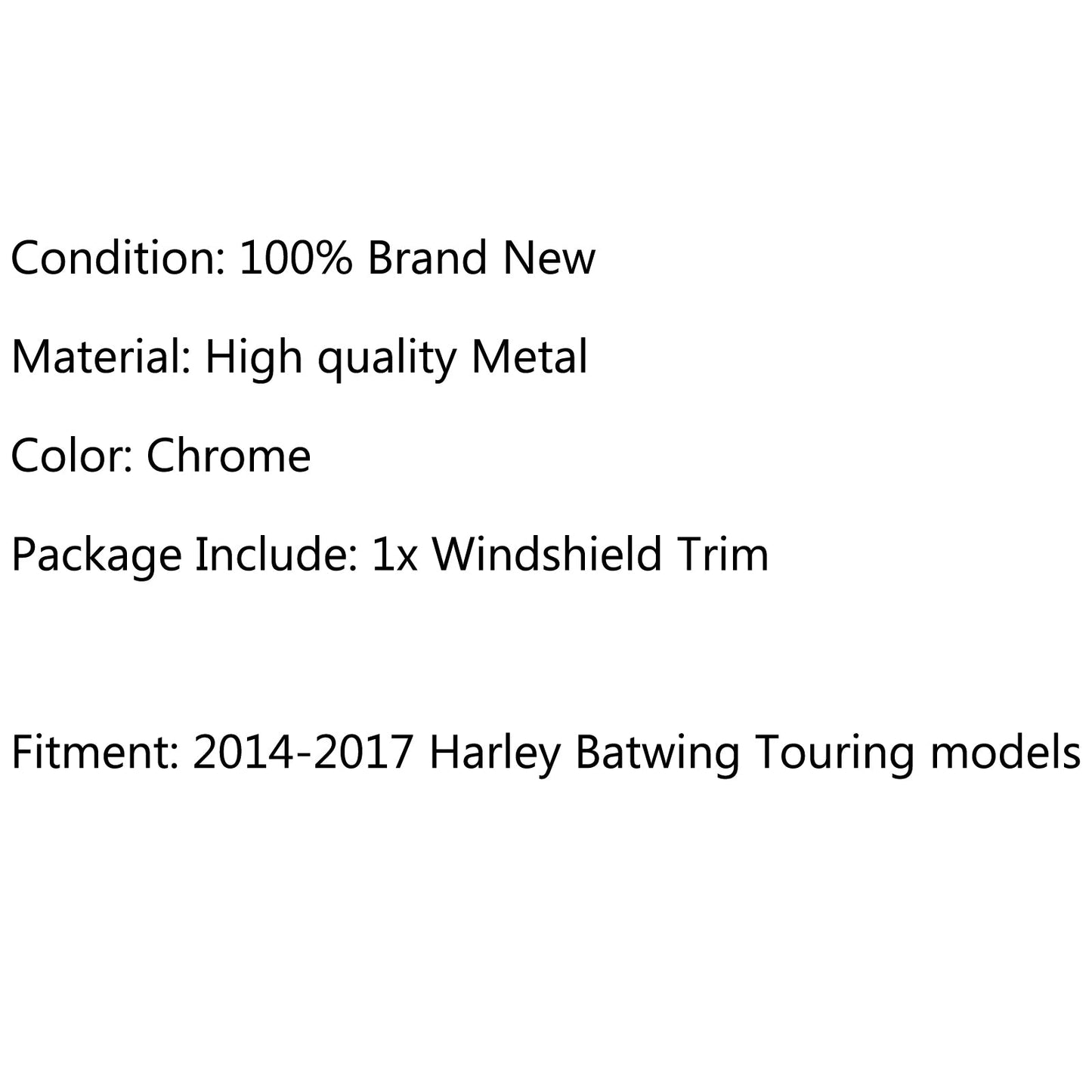 Billet Windshield Trim For Harley Electra Glide FLHX 2014-2017
