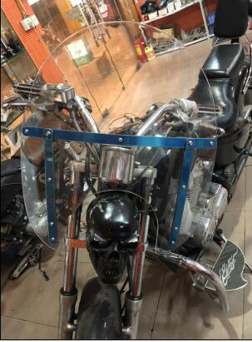 ABS Front Fork Windshield WindScreen For Honda Kawasaki Harley Suzuki Yamaha Generic