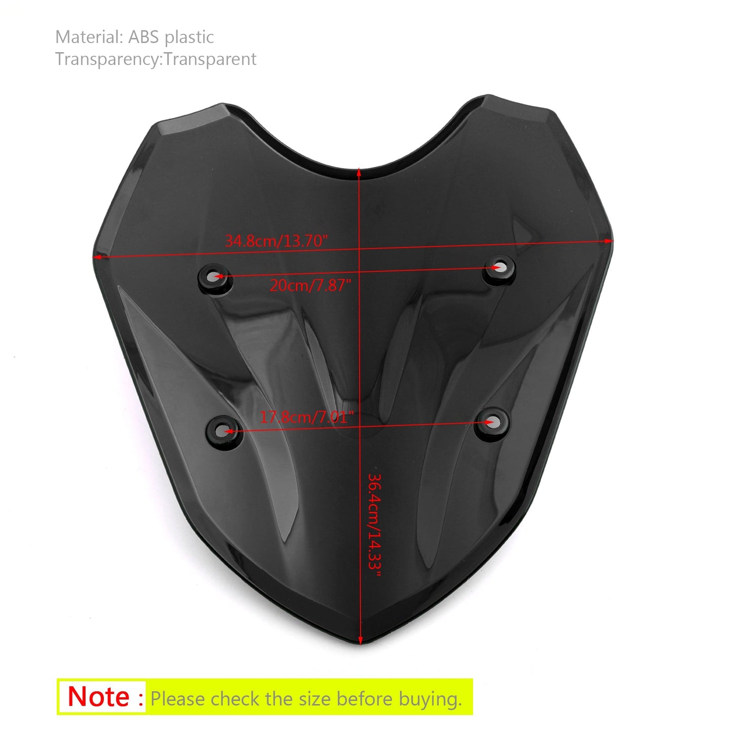 1 piece Motorcycle ABS Windscreen Windshield for BMW S1000XR 2014-2019 Generic