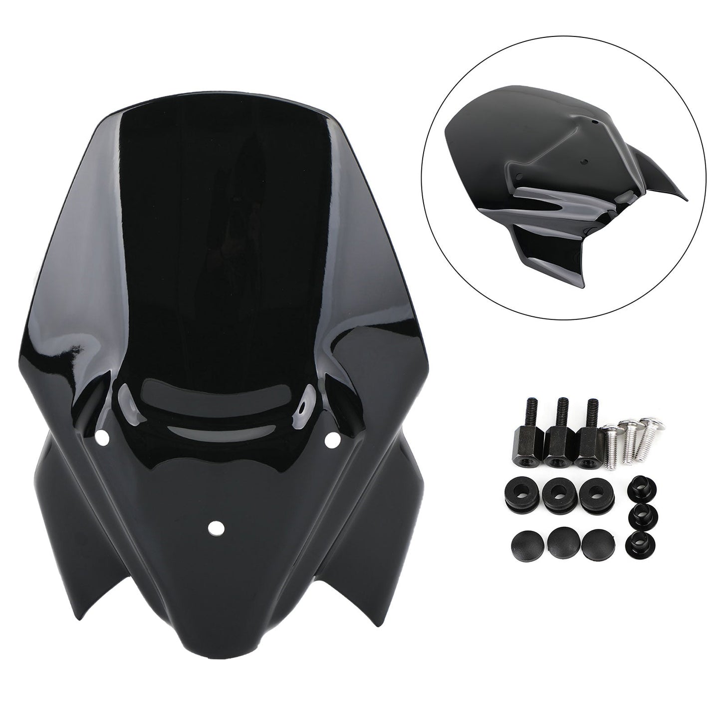 ABS Plastic Motorcycle Windshield WindScreen for BMW F900R 2020-2021 BLK