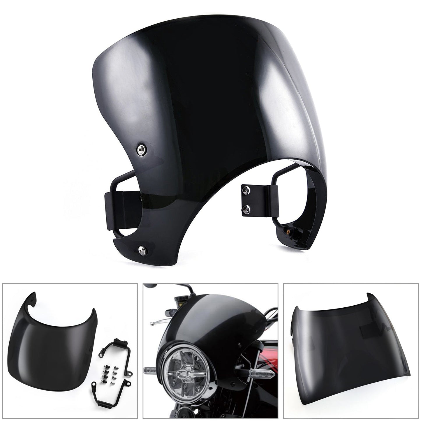 ABS Windscreen Windshield Cafe Racer Wind Protector for Kawasaki Z900RS 2018 Generic