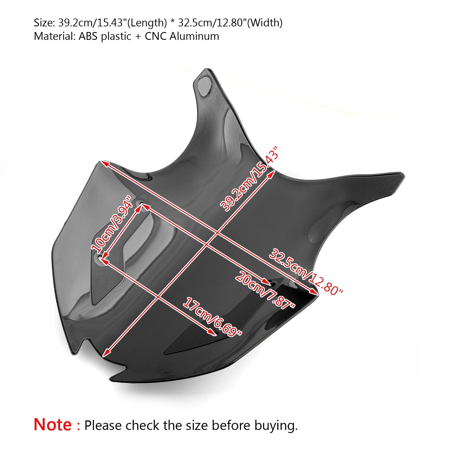 Standard Windshield Shield?Windscreen For Kawasaki Ninja 1000 Z1000SX 17-18 Generic