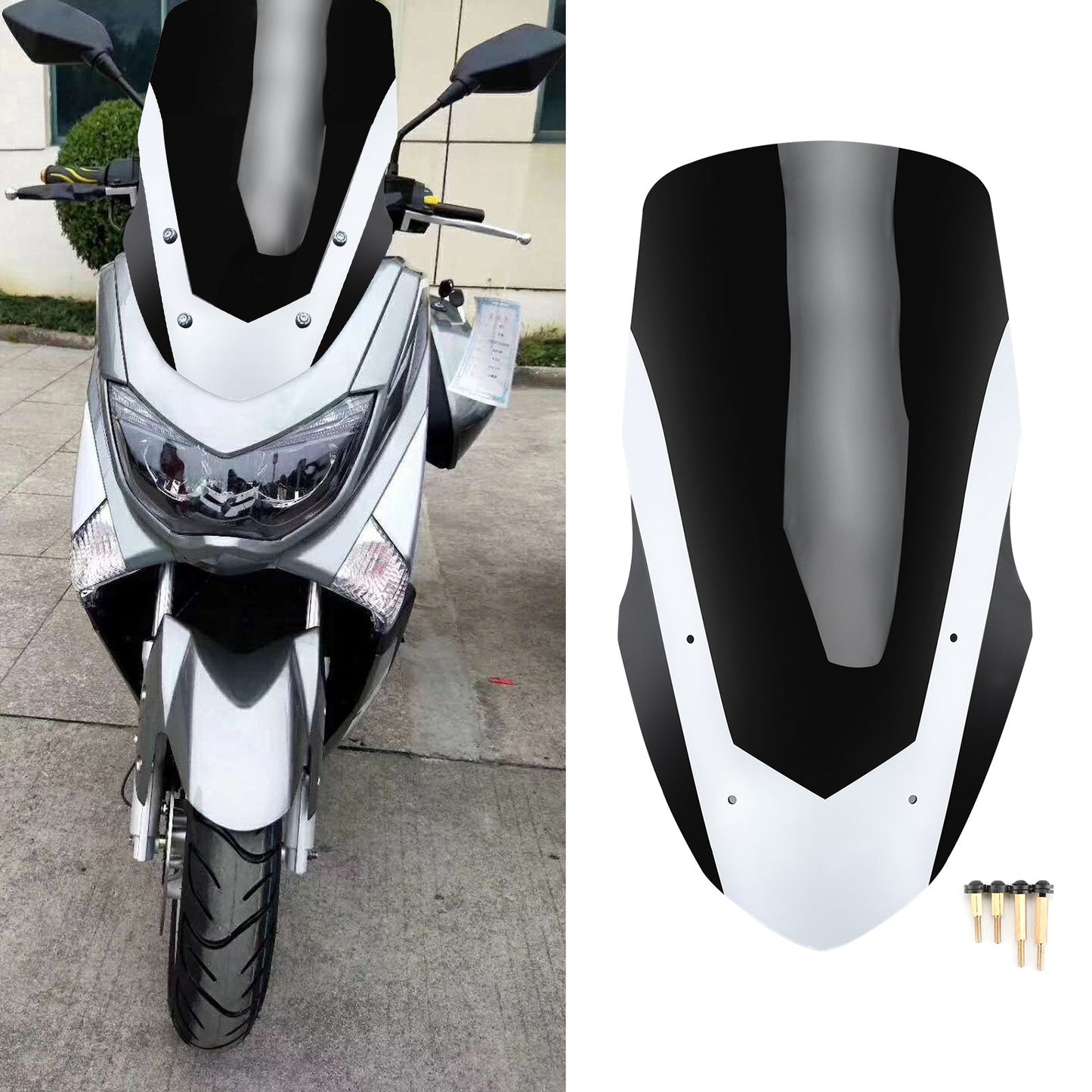 ABS Windscreen Windshield Deflector For Yamaha 2016-2018 NMAX155 N-MAX 125 Generic