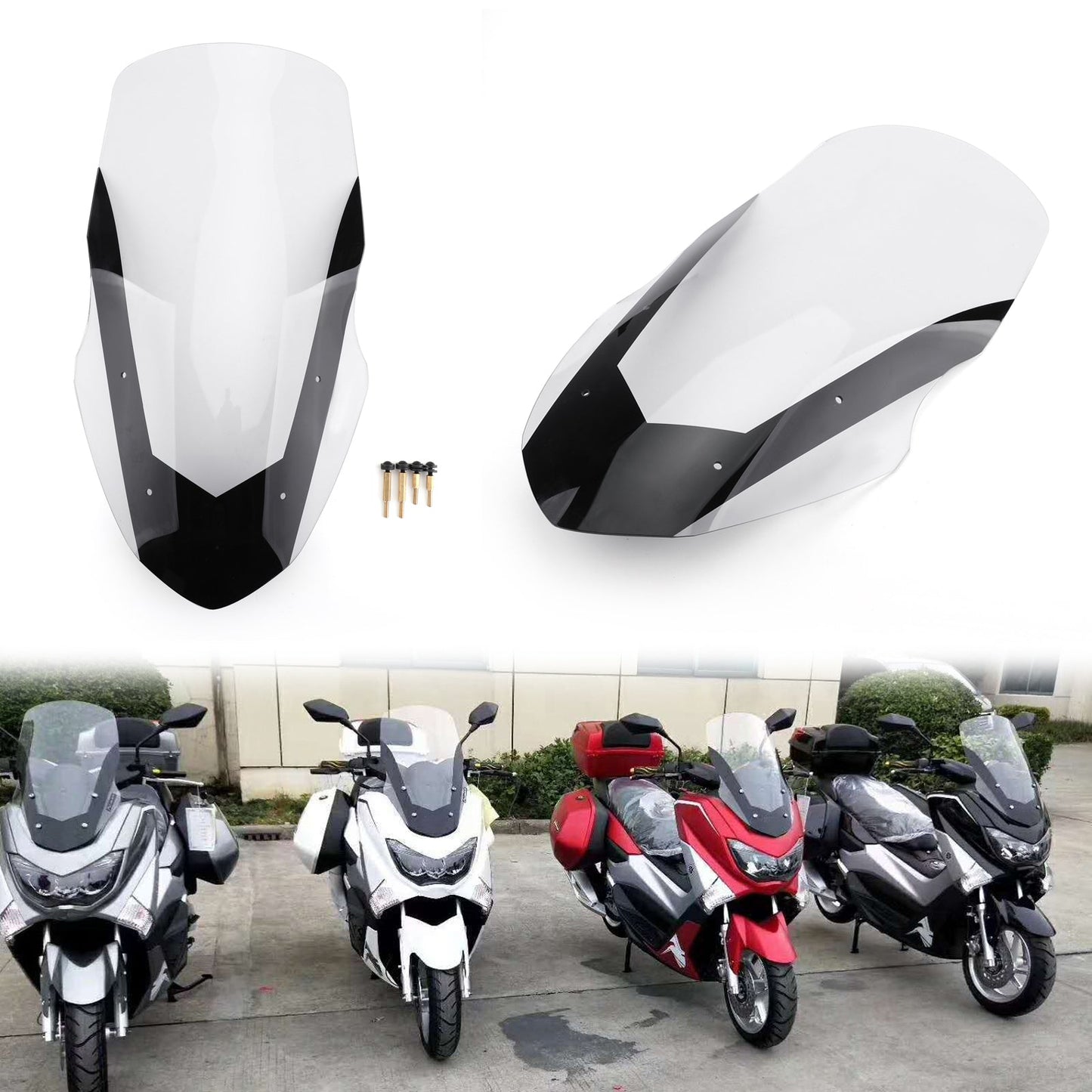 ABS Windscreen Windshield Deflector For Yamaha 2016-2018 NMAX155 N-MAX 125 Generic