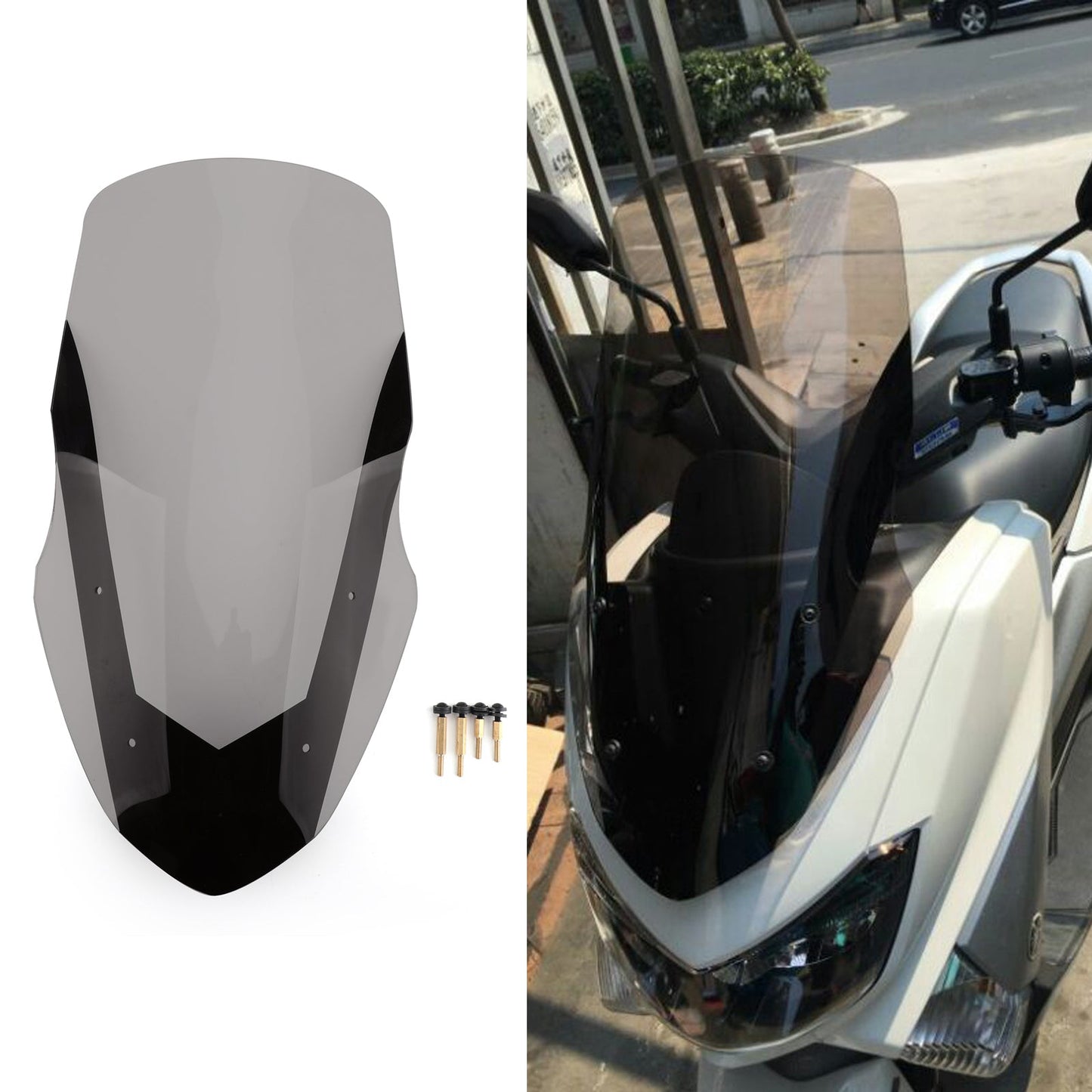 ABS Windscreen Windshield Deflector For Yamaha 2016-2018 NMAX155 N-MAX 125 Generic