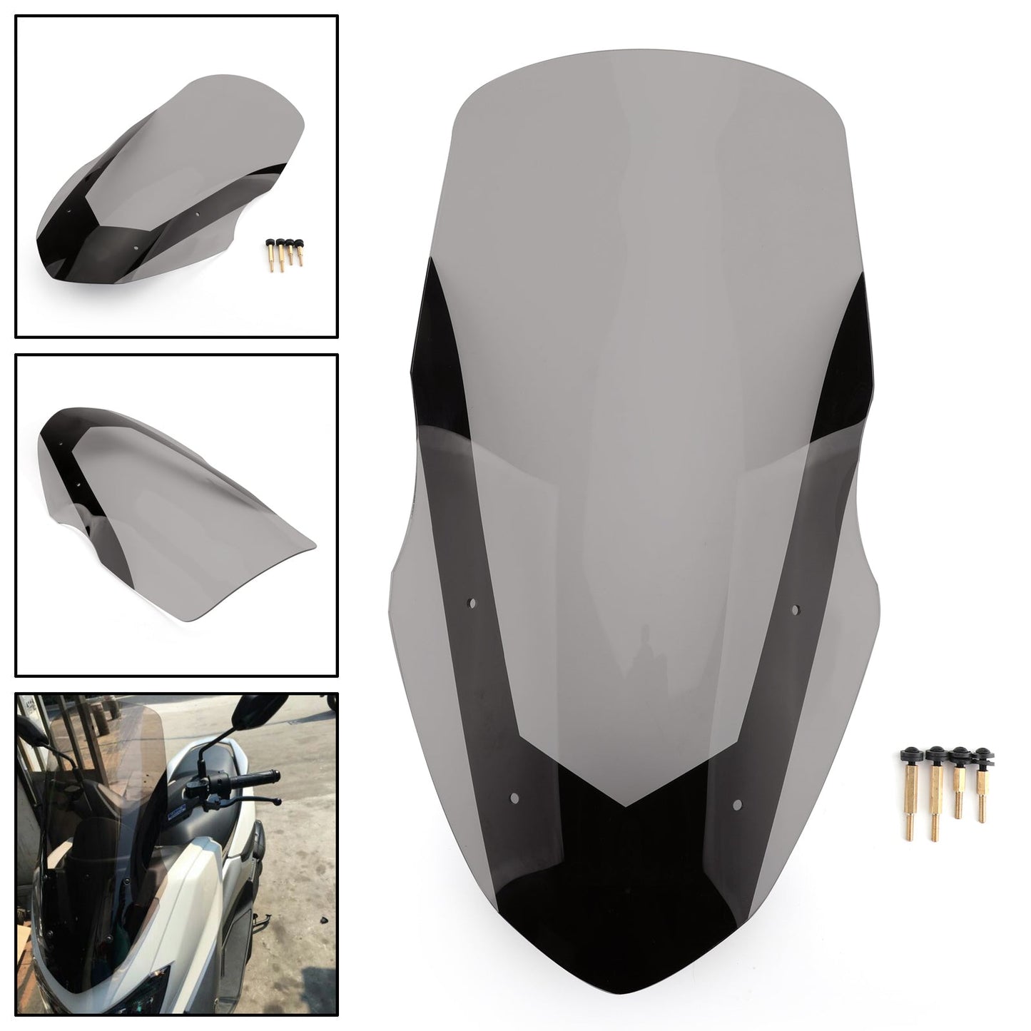 ABS Windscreen Windshield Deflector For Yamaha 2016-2018 NMAX155 N-MAX 125 Generic