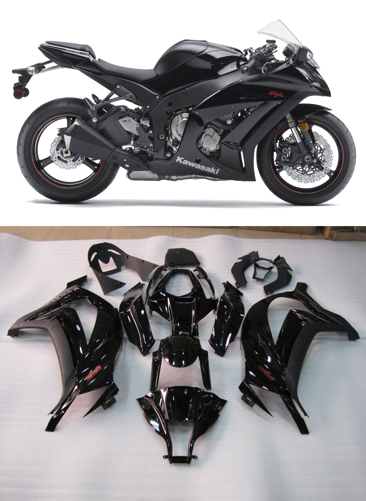 2011-2015 Kawasaki ZX10R Amotopart Fairing Kit