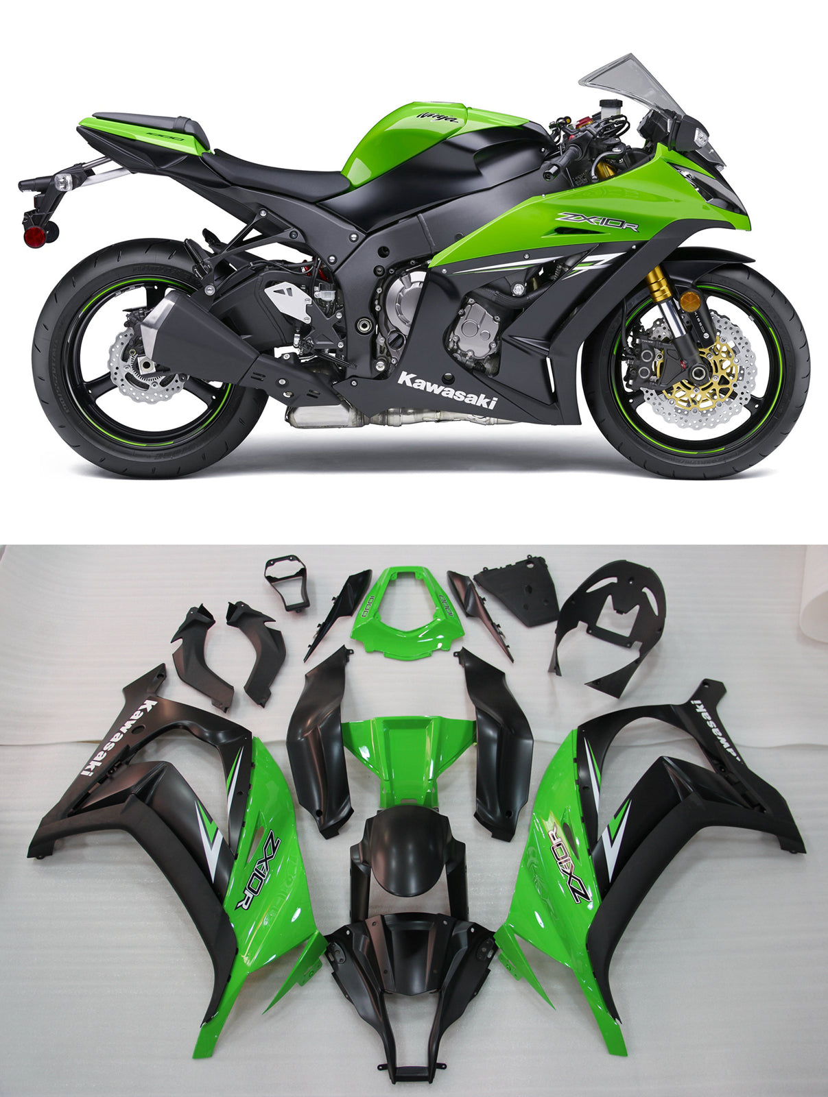 Generic Fit For Kawasaki ZX10R 2011-2016 Bodywork Fairing ABS Injection Molded Plastics Set 7 Style