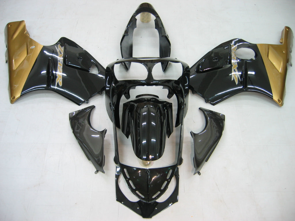 2000-2001 Kawasaki ZX12R Amotopart Fairings Black White West Racing