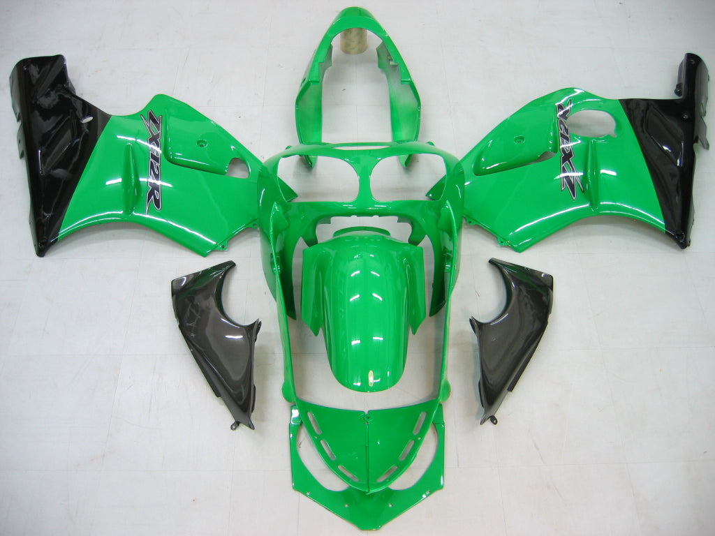 2000-2001 Kawasaki ZX12R Amotopart Fairings Green & Black ZX12R Racing