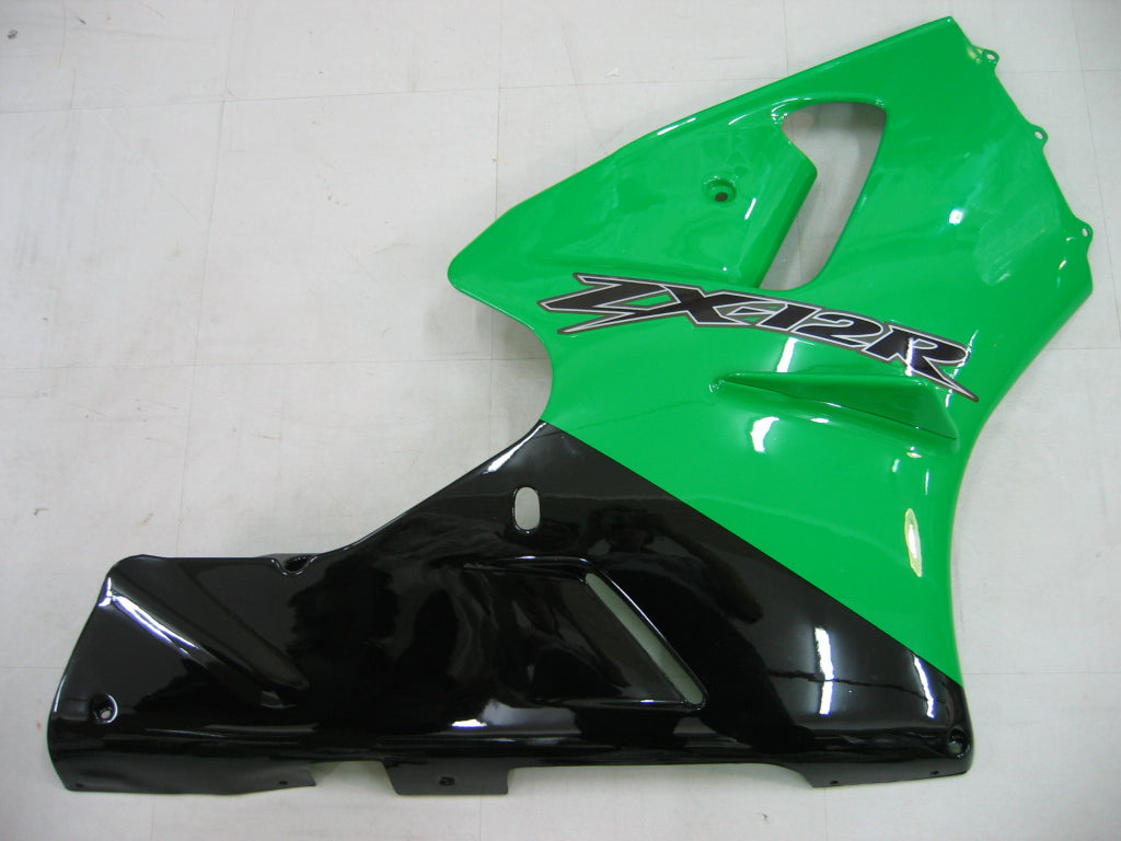 2000-2001 Kawasaki ZX12R Amotopart Fairings Green & Black ZX12R Racing