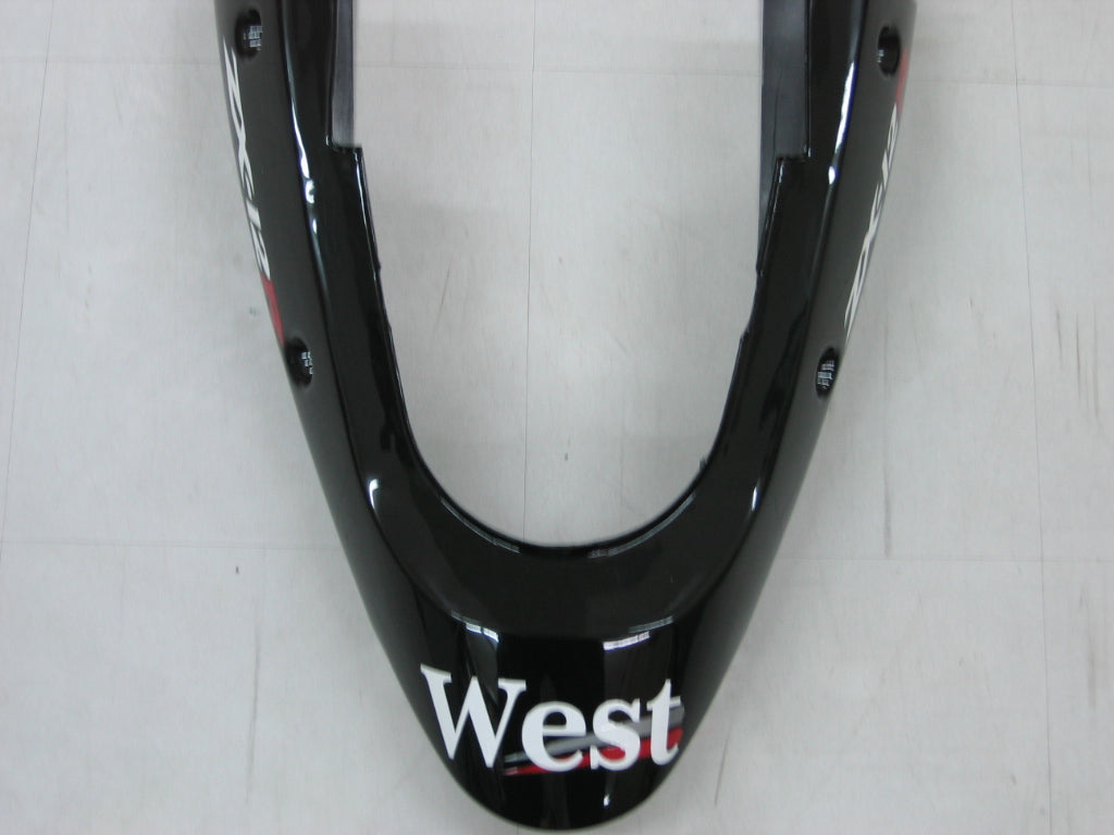 2000-2001 Kawasaki ZX12R Amotopart Fairings Black White West Racing