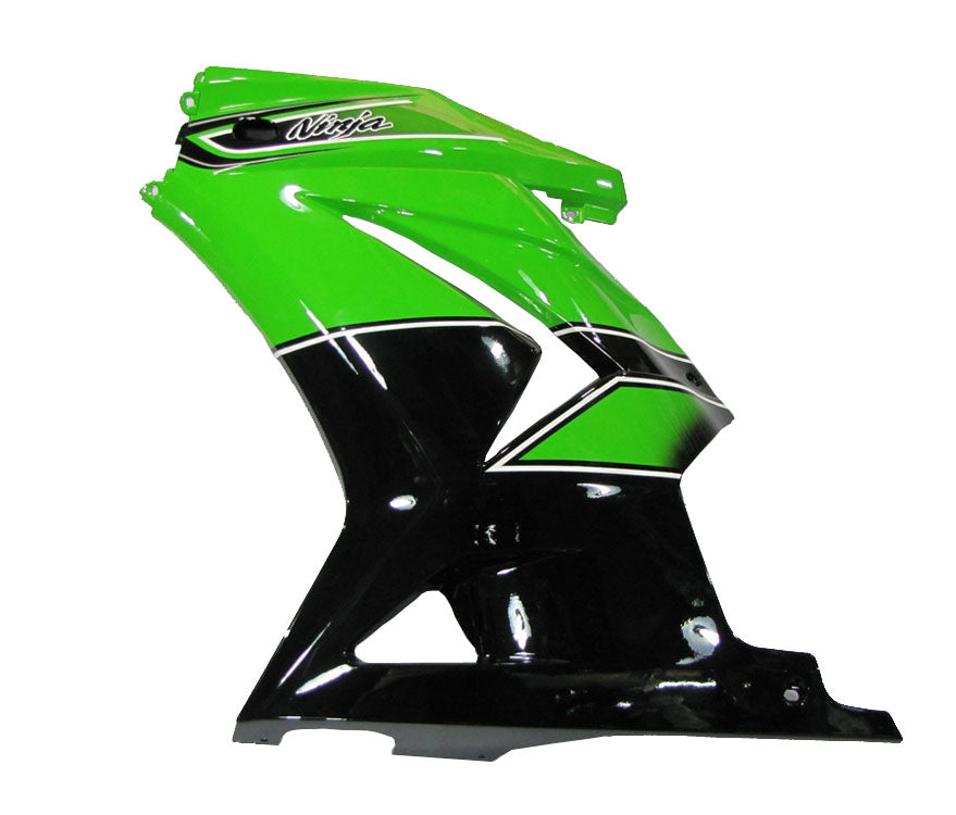 2008-2012 Kawasaki ZX250R EX250 Amotopart Fairings Green Black Ninja ZX250 Racing