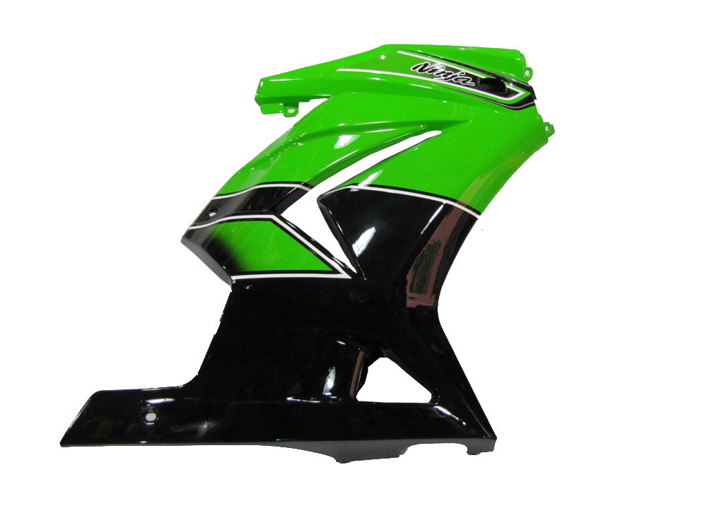 2008-2012 Kawasaki ZX250R EX250 Amotopart Fairings Green Black Ninja ZX250 Racing