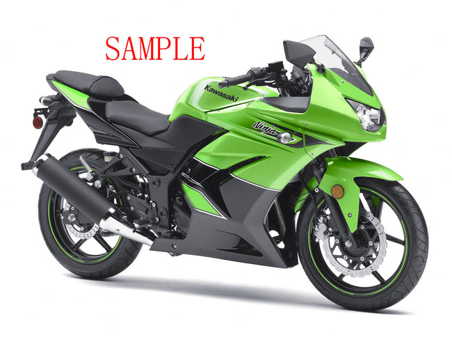 2008-2012 Kawasaki ZX250R EX250 Amotopart Fairings Green Black Ninja ZX250 Racing