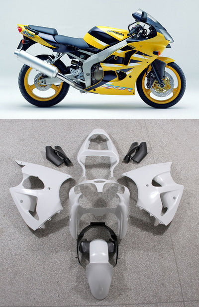 Generic Fit For Kawasaki ZX6R 636 (2000-2002) Bodywork Fairing ABS Injection Molded Plastics Set 13 Style