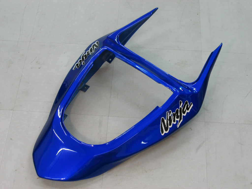 2003-2004 Kawasaki ZX6R 636 Amotopart Fairings Blue Ninja Racing