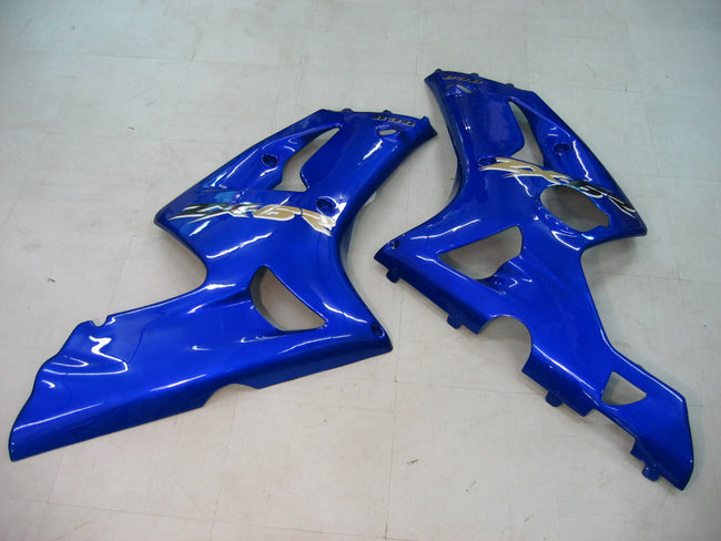 2003-2004 Kawasaki ZX6R 636 Amotopart Fairings Blue Ninja Racing