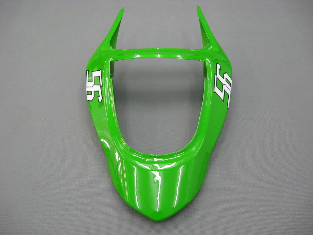 2003-2004 Kawasaki ZX6R 636 Amotopart Fairings Green Black No.56 ELF Racing