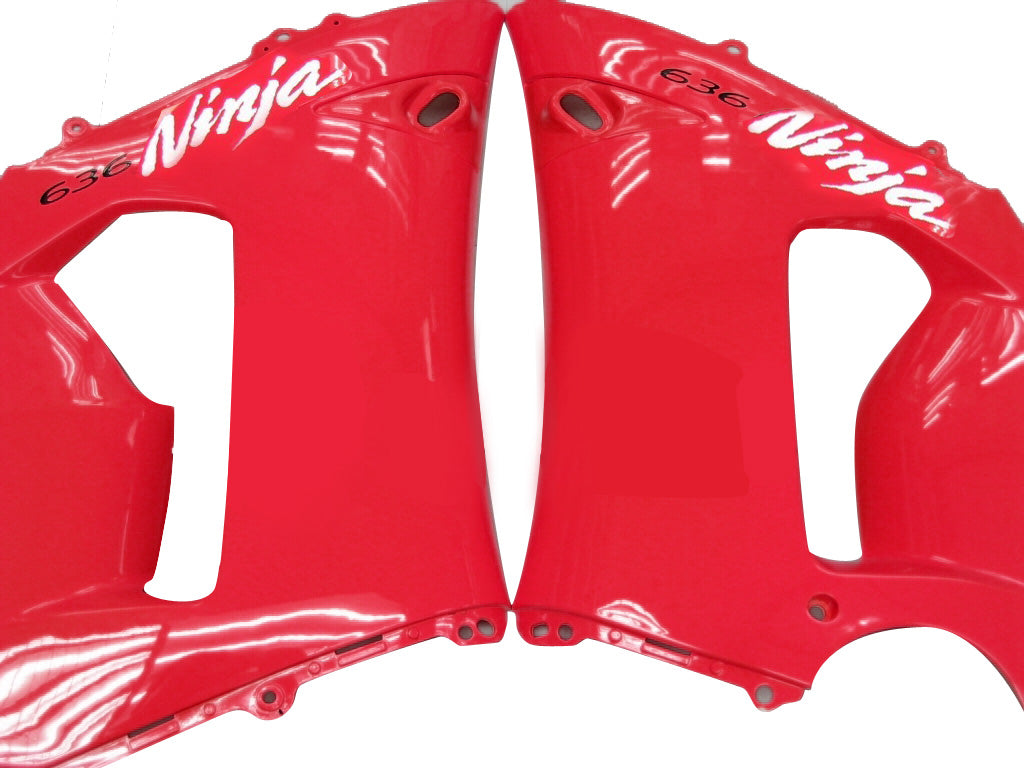 2005-2006 Kawasaki ZX6R 636 Amotopart Fairings Red Black Ninja Racing Customs Fairing