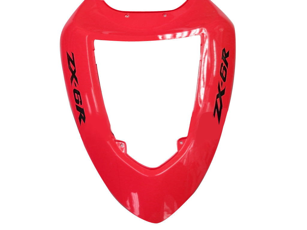 2005-2006 Kawasaki ZX6R 636 Amotopart Fairings Red Black Ninja Racing Customs Fairing