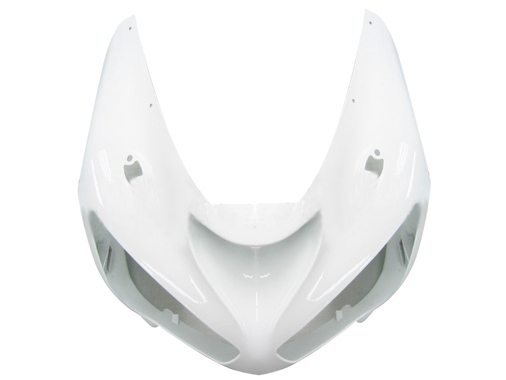 2005-2006 Kawasaki ZX6R 636 Amotopart Fairings White ZX6R Ninja Racing Customs Fairing