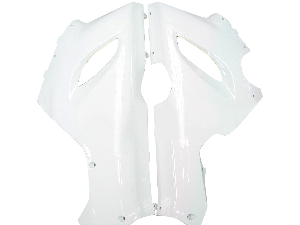 2005-2006 Kawasaki ZX6R 636 Amotopart Fairings White ZX6R Ninja Racing Customs Fairing