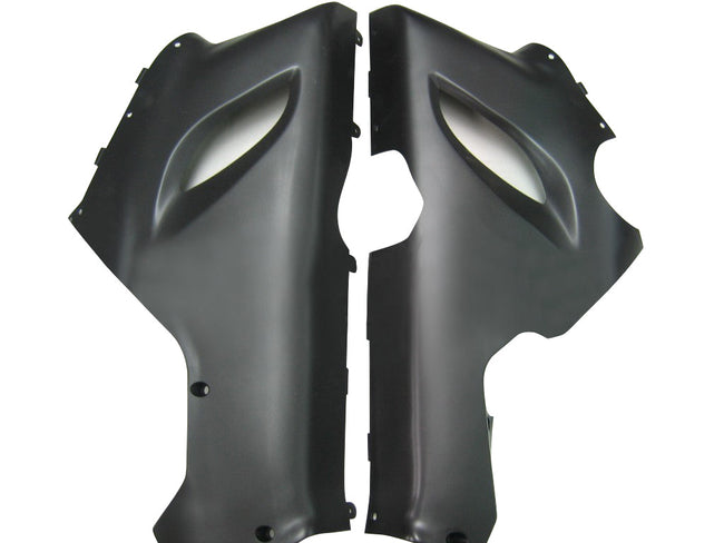 2005-2006 Kawasaki ZX6R 636 Amotopart Fairings Matte Silver & Black Ninja Racing Customs Fairing