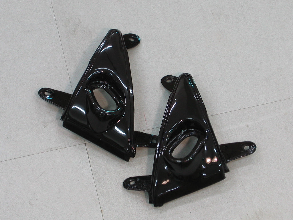 2005-2006 Kawasaki ZX6R 636 Amotopart Fairings Black White West ZX6R Racing Customs Fairing