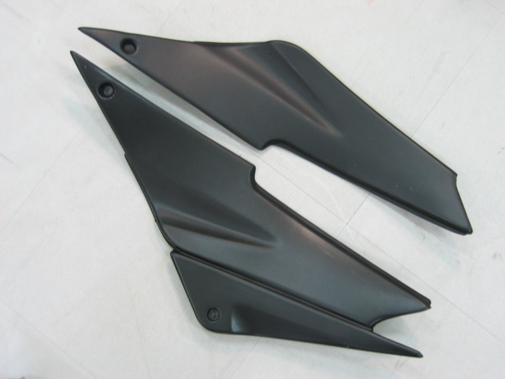 2005-2006 Kawasaki ZX6R 636 Amotopart Fairings Silver & Red Flame Ninja Racing Customs Fairing